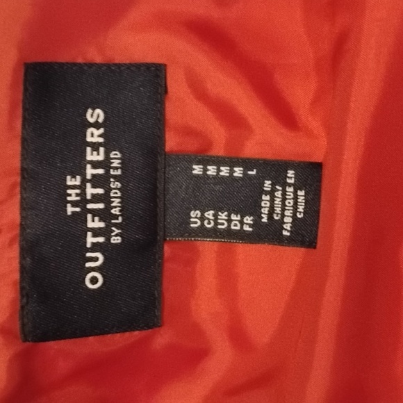 new lands'end puffer vest womens m fuchsia jacket coat - Picture 4 of 5